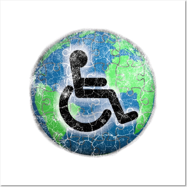 Disability Universal Awareness Wall Art by chiinta